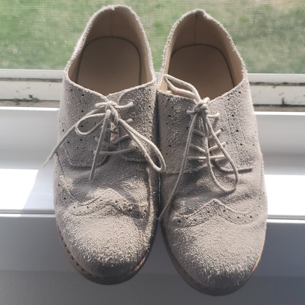 Boy's Janie and Jack Suede oxfords